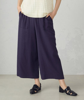 麻調スラブワイドパンツ（38-52PK60-205）｜COMME CA MODELS
