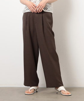 美しいベーシックパンツ】麻調ワイドパンツ（38-52PM53-205）｜コムサ
