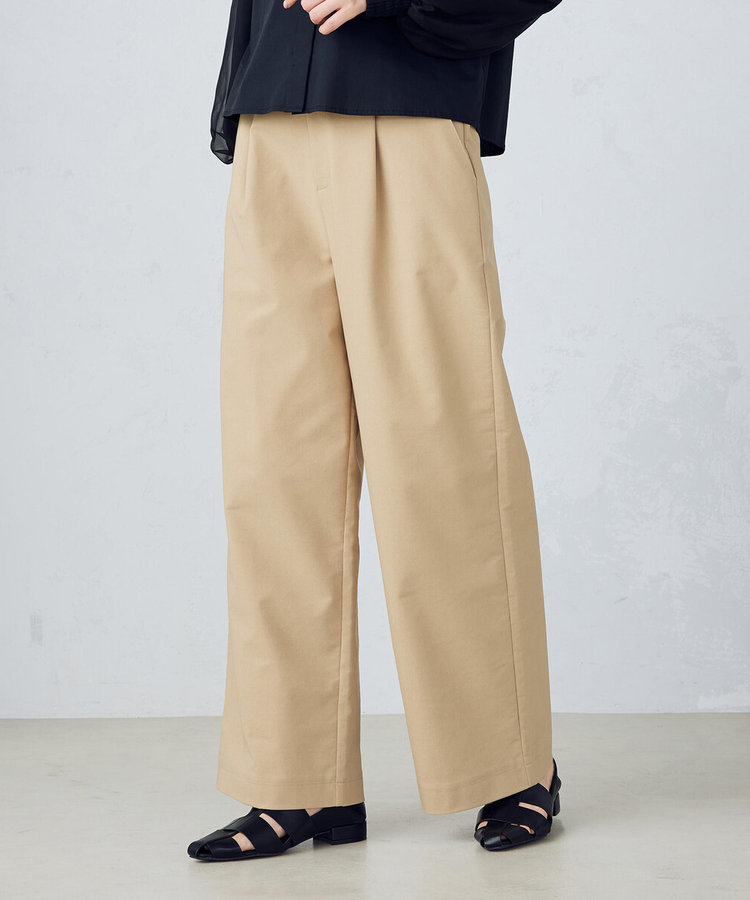 【美しいベーシックパンツ】裏メッシュ チノパンツ