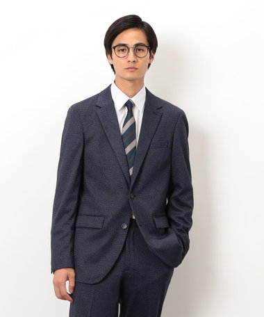COMME CA グレースーツ★ グレーパターン ウォッシャブル スーツ （セットアップ）｜COMME