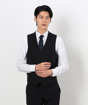 セットアップ対応】ポリエステル ウール ギャバ ベスト（47-01VI01-204