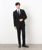 コムサイズム他　ビジネス パンツスーツ　テーラード スラックス 紺 灰色　L コムサイズム（COMME CA ISM）｜スーツ｜セットアップパンツ一覧