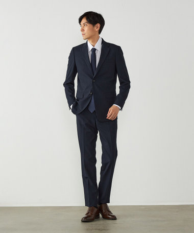 DELEGANT ピンストライプスーツ
