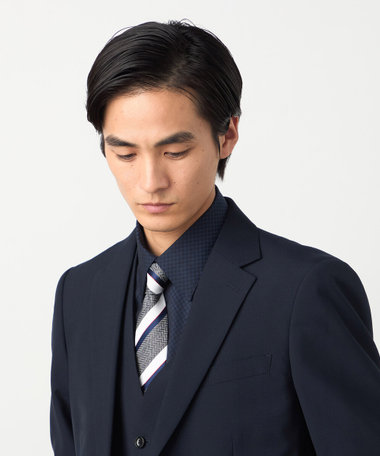 ヘリンボーンレジメン柄 ネクタイ（47-06NO07-206）｜コムサイズム