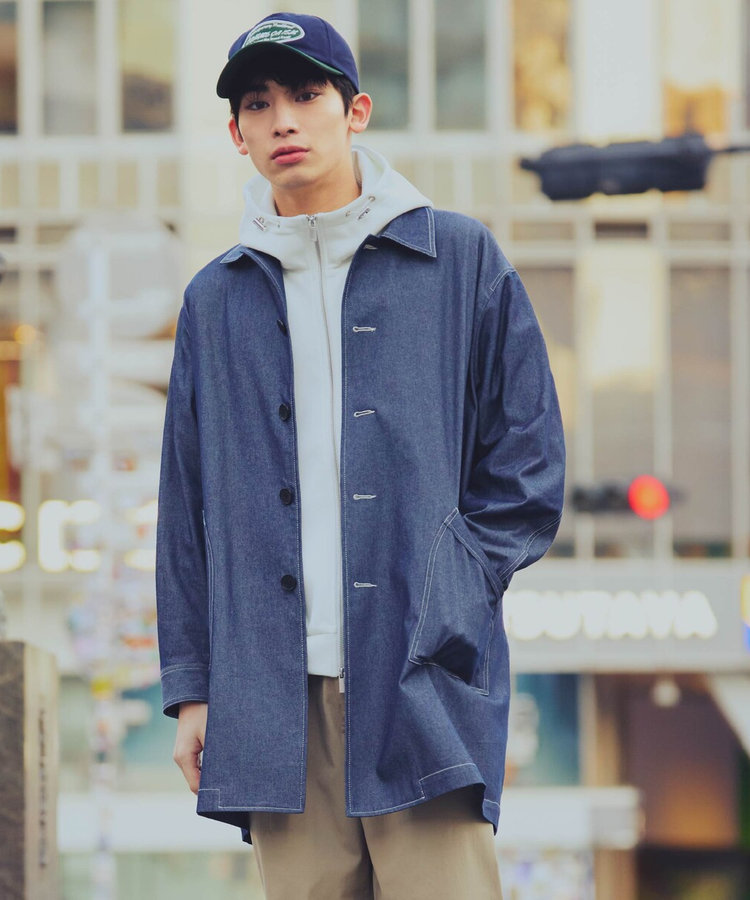 美品✨ comme des garçons デニム ステンカラー ロングコート ステンカラーデニムロングコート DECOY｜クロスプラス公式通販サイト