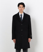 コムサイズム チェスターコート ラムレザー衿 ベルト Lサイズ ウール ブラック trim_fce_item670cf1097a907.jpg