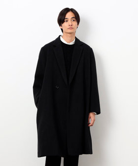 MHL. 黒 チェスターコート Sサイズ MHL. 黒 チェスターコート Sサイズ 小さいサイズ】ロング