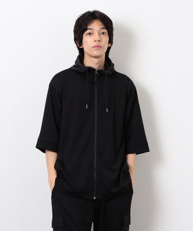 スポーティージャージ 半袖ジップブルゾン（47-22BK15-205
