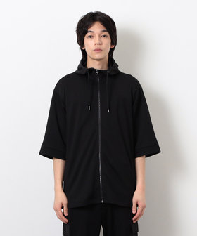 スポーティージャージ 半袖ジップブルゾン（47-22BK15-205
