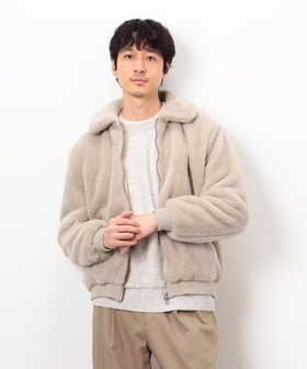 ポリエステル ボア ジップブルゾン（47-22BM38-205）｜コムサイズム