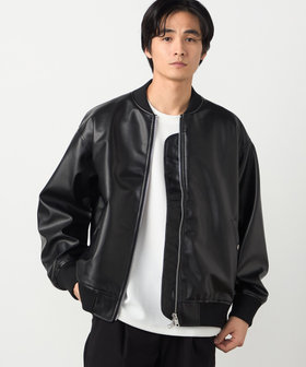 合成皮革 MA-1ブルゾン