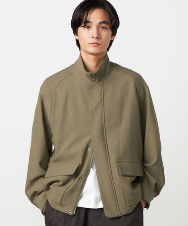 【セットアップ対応】EVALET  ポリエステル ブッチャー スイングトップ ブルゾン