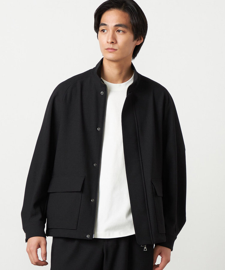 【セットアップ対応】EVALET  ポリエステル ブッチャー スイングトップ ブルゾン