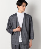 【セットアップ対応】ウォッシャブル メッシュ 9分丈 ノーカラー ジャケット