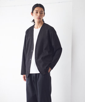 カガミ セットアップ対応】綿混ダンボールニット ジャケット（47-25JK02