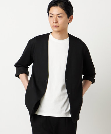 【セットアップ対応】ダンボールニット ノーカラージャケット