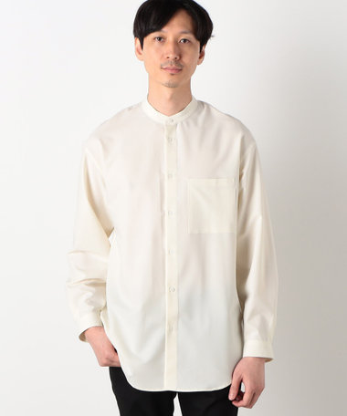COMME CA ISM コムサイズム　ホワイト　長袖シャツ　Mサイズ ネクタイ付き 長袖シャツ(140-160cm) （シャツ・ブラウス
