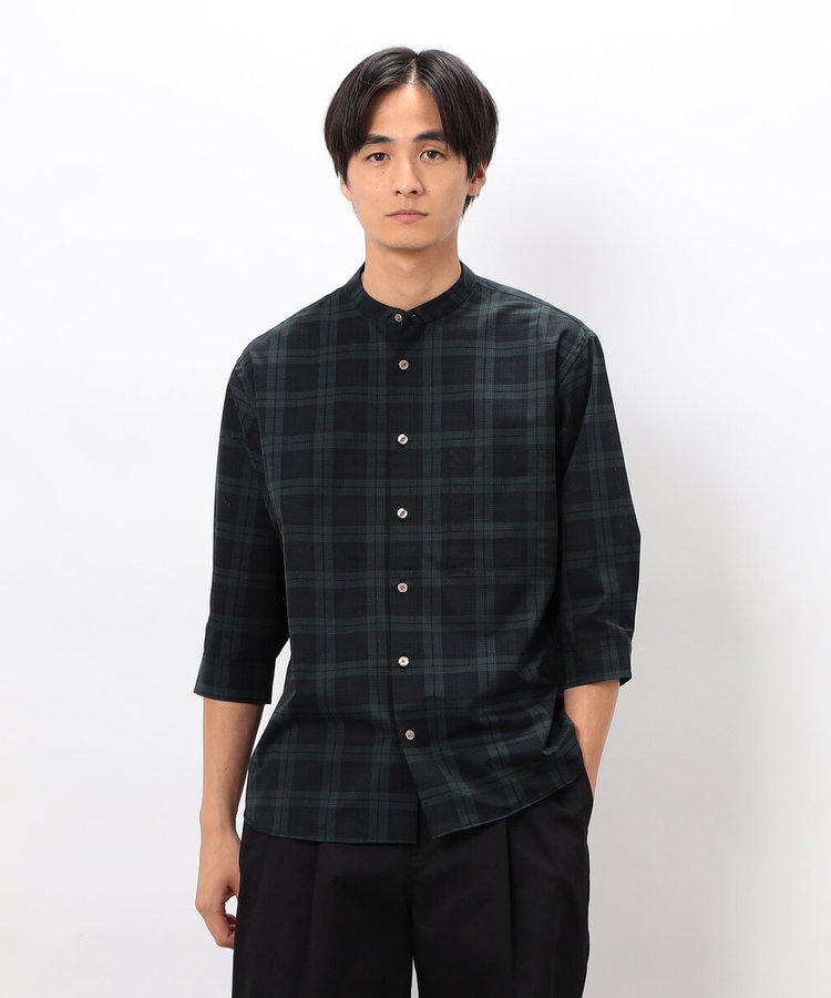 COOL DOTS ブラックウォッチ プリントシャツ（47-30IM21-205