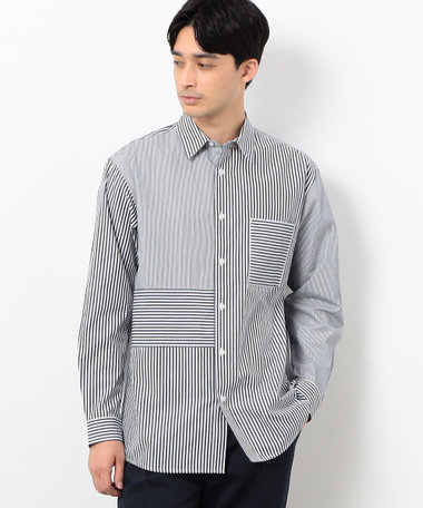 ロンドンストライプ コンビシャツ