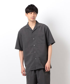 透かし柄レース オープンカラーシャツ（47-92IK02-205）｜COMME