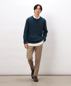 スマートベーシックパンツ】ストレッチツイル 両面起毛 テーパード