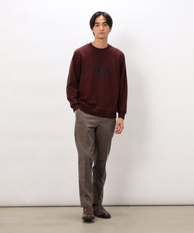 スマートベーシックパンツ】ストレッチツイル チェック 両面起毛