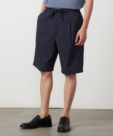 【吸水速乾】リネンライクポリエステル ショートパンツ