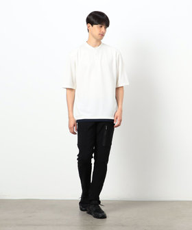 AQUAROBE リサイクル カノコ フェイクレイヤード バンドカラー AQUAROBE リサイクル カノコ フェイクレイヤード バンドカラー