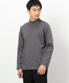 コットンスムース モックネックTシャツ （長袖）（47-60TI08-204