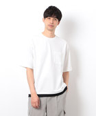半袖 フェイクレイヤード クルーネックTシャツ