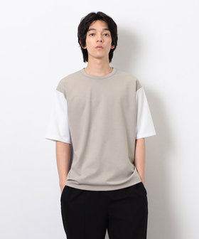 T　全長47cm AMBIDEX Store ○○ORGANIC強撚 SLIT Tシャツ(F WHITE): FLAT