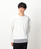 ストライプコンビ デザインTシャツ