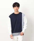ストライプコンビ デザインTシャツ