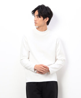 抗菌加工 スムース モックネックTシャツ（47-60TM08-205