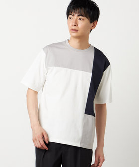 【接触冷感】USAコットン ブロッキングTシャツ