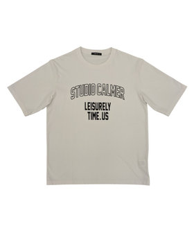 シルケット天竺 ロゴプリントTシャツ