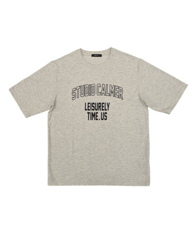 シルケット天竺 ロゴプリントTシャツ