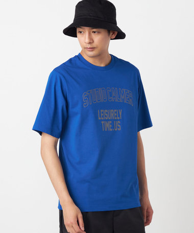 シルケット天竺 ロゴプリントTシャツ