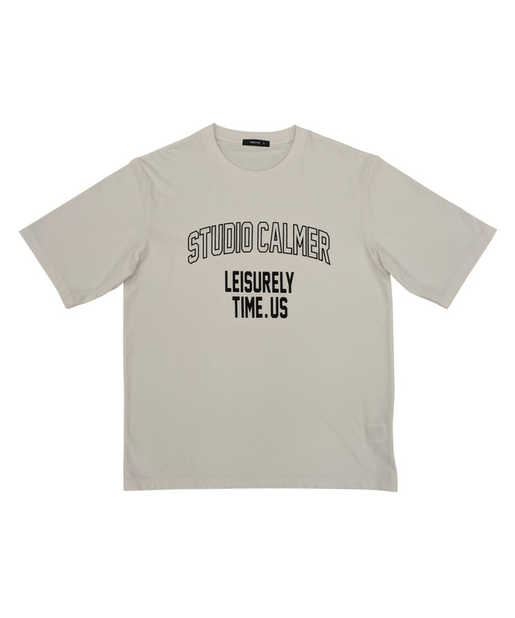 シルケット天竺 ロゴプリントTシャツ