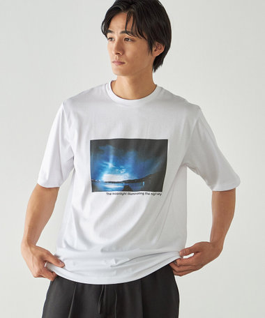 シルケット天竺 フォトプリントTシャツ