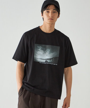 シルケット天竺 フォトプリントTシャツ