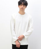 フェイクレザー コンビデザイン Tシャツ