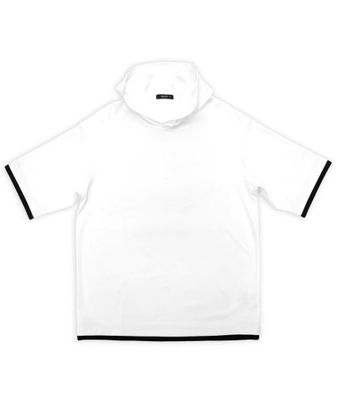 【吸水速乾】フェイクレイヤード フーデッド Tシャツ