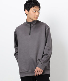 スエードタッチ ハーフジップ プルオーバー（47-67CI06-204