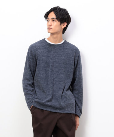 極美品 コムサ コムサデモード カットソー ウール こげ茶色 ゆったり コムサイズム（COMME CA ISM）｜トップス｜カットソー一覧1