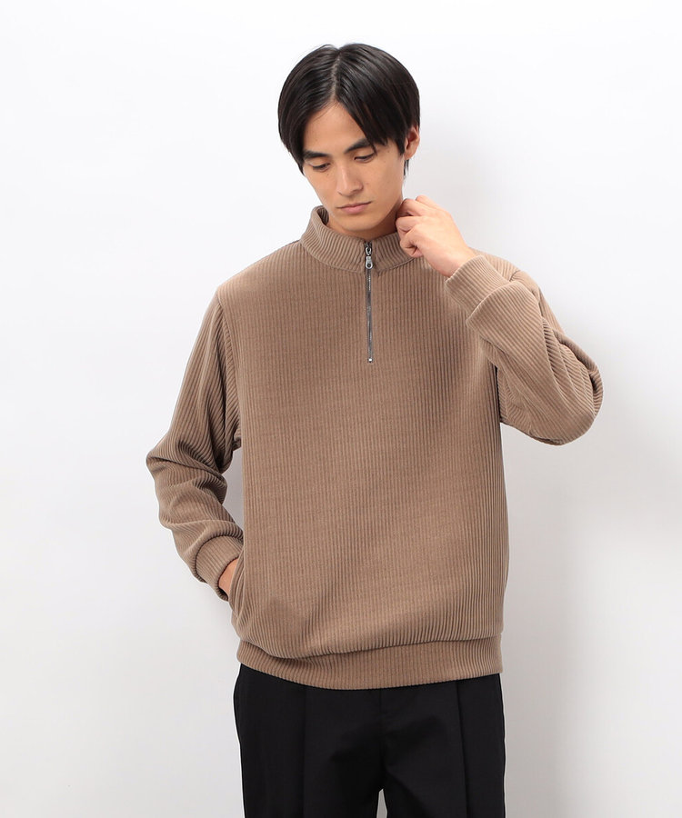 カットコールハーフジッププルオーバー（47-67CM15-205