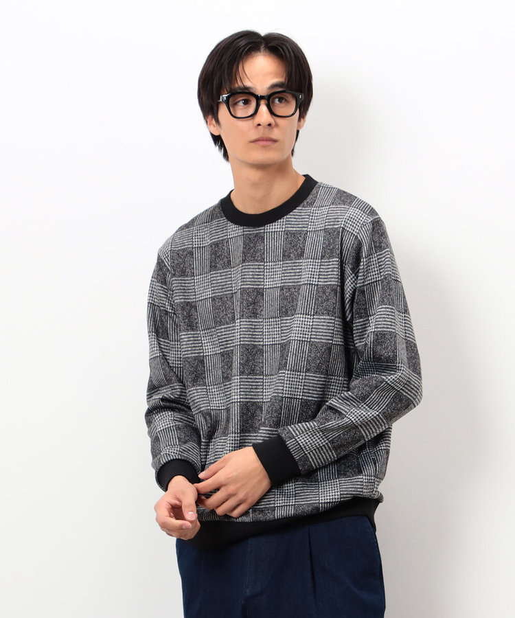 裏起毛 チェック プルオーバー（47-67CM20-205）｜コムサイズム（COMME