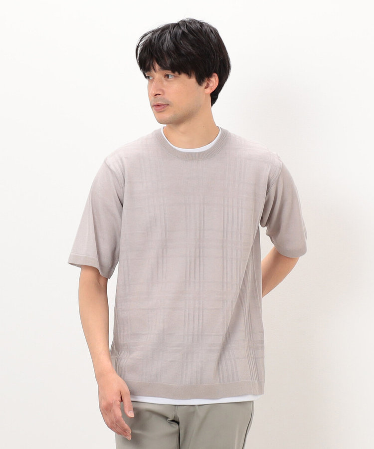 【セットアイテム】リネンタッチ ニットＴシャツ ／Ｔシャツ