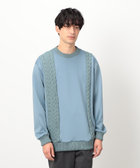 ダンボールニット×ニット コンビプルオーバー（47-71KK05-205