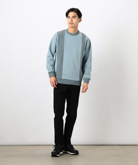 ⭐️5/31までの出品⭐️【kolor】21ssダンボールニット ダンボールニット×ニット コンビプルオーバー（47-71KK05-205